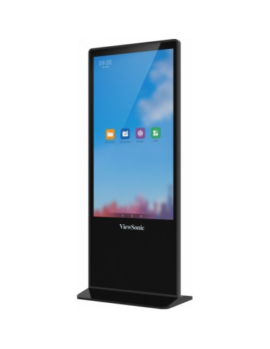 EP5542T pantalla de señalización Diseño de tótem 139,7 cm (55") LED 450 cd / m² 4K Ultra HD Negro Pantalla táctil Android 8.0