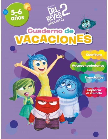 Inside Out 2 Cuaderno de vacaciones 5 6 anos Disney Cuaderno de vacaciones