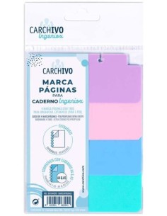 MARCAPAGINAS INGENIOX PP TRANS NEON 4 POSICIONES