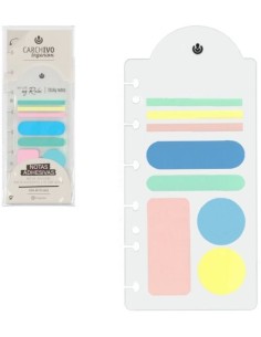 NOTAS ADHESIVAS INGENIOX IRREGULAR COLORES PASTEL