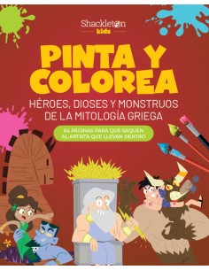 Pinta y colorea heroes dioses y monstruos de la mitologia griega