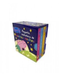 Peppa Pig Libro juguete Pequena biblioteca de buenas noches