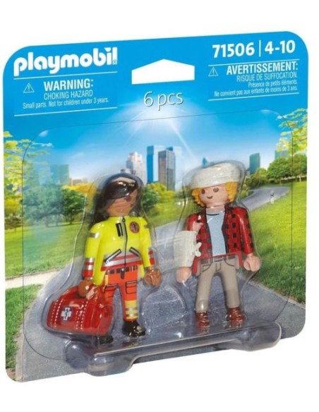 DUOPACK PARAMEDICO CON PACIENTE PLAYMOBIL