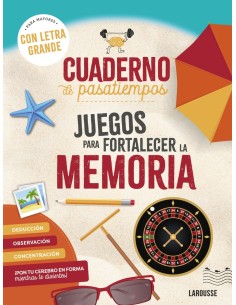Cuaderno de pasatiempos para mayores Juegos para fortalecer la memoria