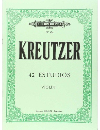 42 estudios violin