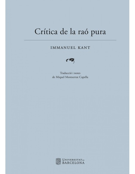 Critica de la rao pura