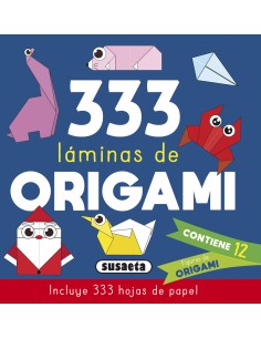 333 Laminas de origami azul