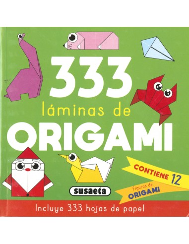333 Laminas de origami verde