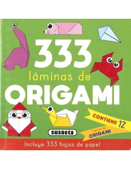 333 Laminas de origami verde