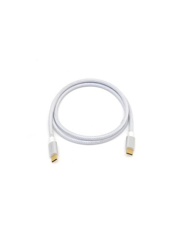 128355 cable USB 0,5 m USB 3.2 Gen 2 (3.1 Gen 2) USB C Plata, Blanco