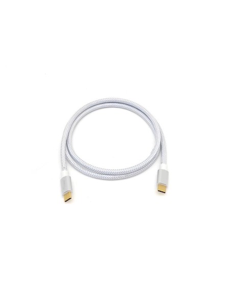 128355 cable USB 0,5 m USB 3.2 Gen 2 (3.1 Gen 2) USB C Plata, Blanco