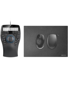 SpaceMouse Enterprise Kit 2 ratón Ambidextro RF Wireless + USB Type-A 6DoF