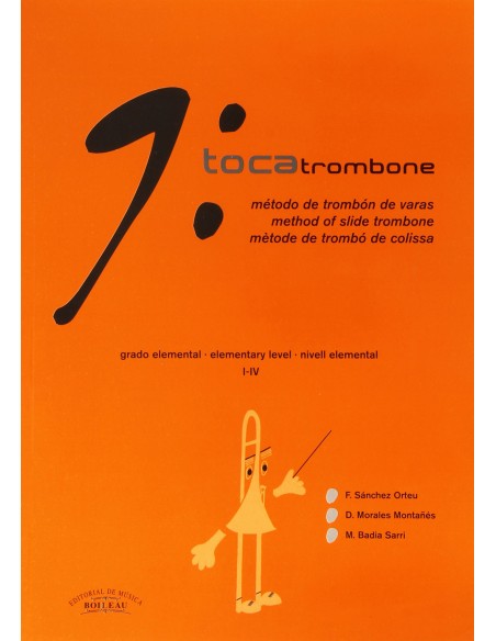 Trocatrombone metodo de trombon de varas