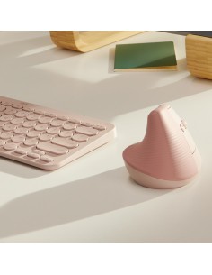 Lift ratón mano derecha RF Wireless + Bluetooth Óptico 4000 DPI 2