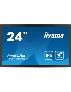 TF2438MSC-B1 pantalla de señalización Pizarra de caballete digital 61 cm (24") LED 600 cd / m² Full HD Negro Pantalla táctil