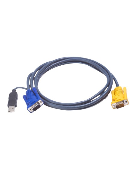 Cable KVM USB con SPHD 3 en 1 y conversor PS/2 a USB integrado de 3 m