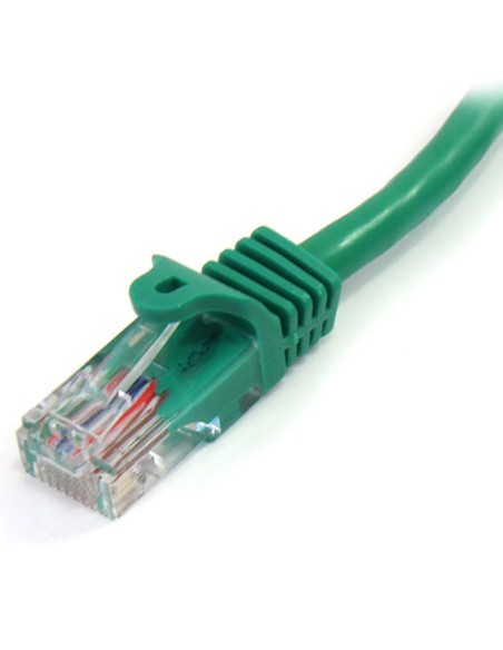 Cable de 3m Verde de Red Fast Ethernet Cat5e RJ45 sin Enganche - Cable Patch Snagless
