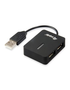 128952 hub de interfaz USB 2.0 480 Mbit/s Negro