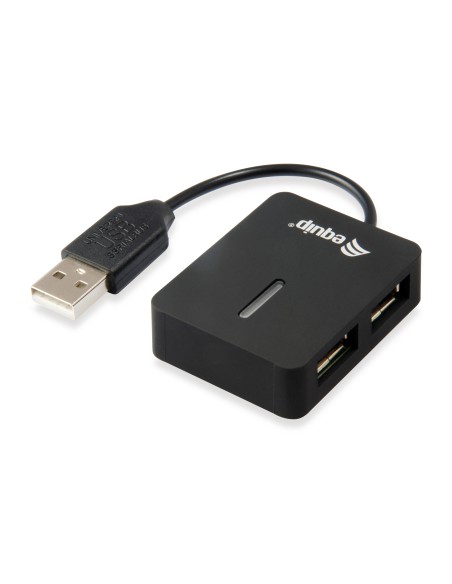 128952 hub de interfaz USB 2.0 480 Mbit/s Negro