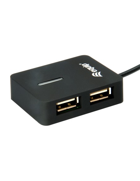 128952 hub de interfaz USB 2.0 480 Mbit/s Negro