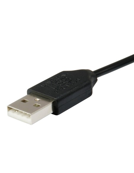 128952 hub de interfaz USB 2.0 480 Mbit/s Negro