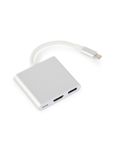 A-CM-HDMIF-02-SV Adaptador gráfico USB Plata