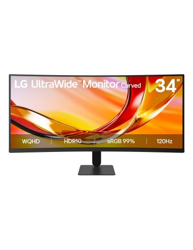 34U601B-B pantalla para PC 86,4 cm (34") 3440 x 1440 Pixeles Dual WQHD LCD Negro