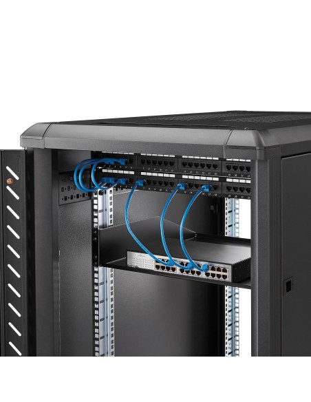 Estante Bandeja Cantilever 2U para Armario Rack de Servidores de 19 Pulgadas - Profundidad Fija de 18 Pulgadas (457,2mm) - 56kg