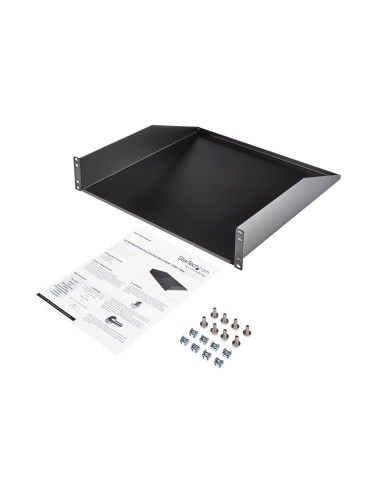 Estante Bandeja Cantilever 2U para Armario Rack de Servidores de 19 Pulgadas - Profundidad Fija de 18 Pulgadas (457,2mm) - 56kg