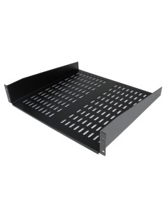 Estante Bandeja Ventilado Cantilever para Armario Rack de Servidores 2U Profundidad Fija - 22kg