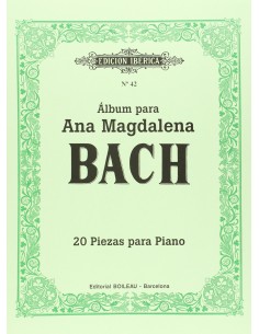 Album ana magdalena bach 20 piezas para piano