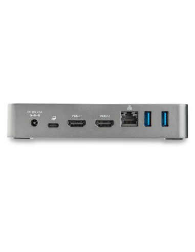 Docking Station USB-C - Replicador de Puertos USB Tipo C de 2 Puertos HDMI para Dos Monitores - Entrega de Alimentación PD de 6