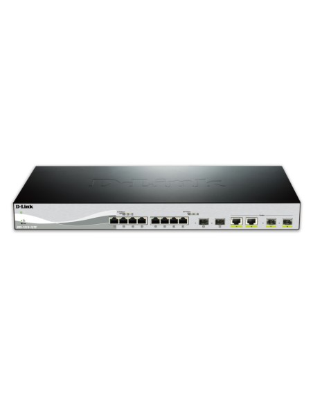DXS-1210-12TC switch Gestionado L2 10G Ethernet (100/1000/10000) 1U Negro, Plata