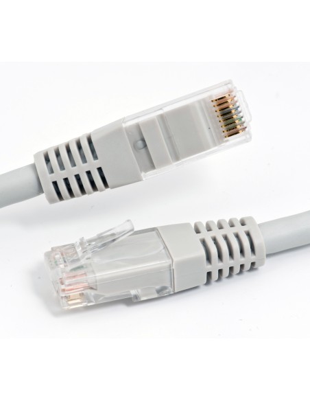 RJ-45 Cat6 M-M 10m cable de red Gris