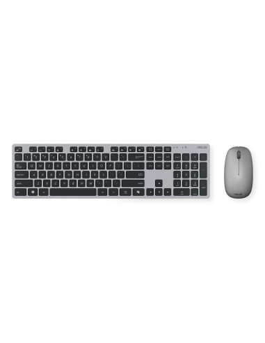 W5000 Wireless Keyboard and Mouse Set teclado Ratón incluido Oficina RF inalámbrico QWERTY Español Negro, Gris