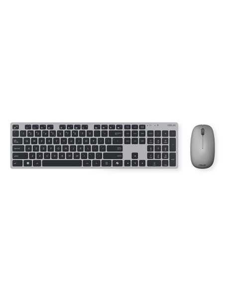 W5000 Wireless Keyboard and Mouse Set teclado Ratón incluido Oficina RF inalámbrico QWERTY Español Negro, Gris