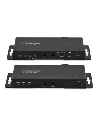 Juego Extensor de HDMI 4K por Fibra - 4K a 60Hz hasta 1km (Monomodo) o 330m (Multimodo) - Fibra Óptica LC - HDR - HDCP - Alarga