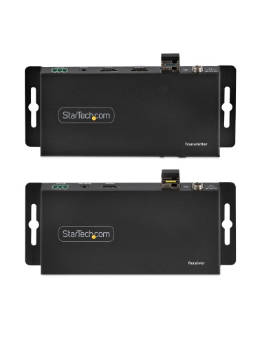 Juego Extensor de HDMI 4K por Fibra - 4K a 60Hz hasta 1km (Monomodo) o 330m (Multimodo) - Fibra Óptica LC - HDR - HDCP - Alarga