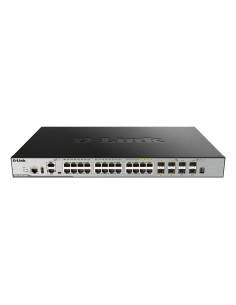 DGS-3630-28PC/SI/E switch Gestionado L3 Gigabit Ethernet (10/100/1000) Energía sobre Ethernet (PoE) Negro, Gris