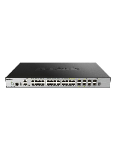 DGS-3630-28PC/SI/E switch Gestionado L3 Gigabit Ethernet (10/100/1000) Energía sobre Ethernet (PoE) Negro, Gris