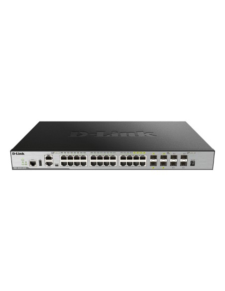 DGS-3630-28PC/SI/E switch Gestionado L3 Gigabit Ethernet (10/100/1000) Energía sobre Ethernet (PoE) Negro, Gris