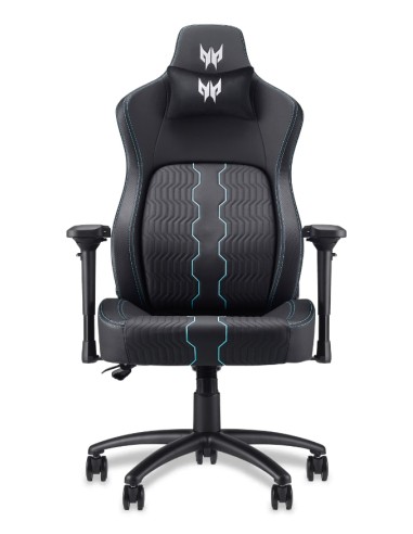 PGC371 Silla para videojuegos universal Negro, Azul