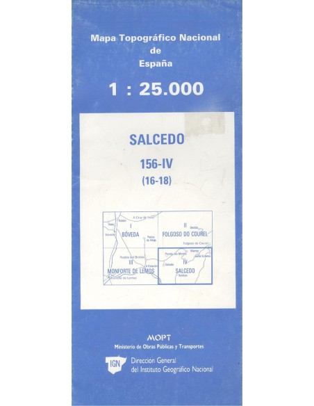 MTN 25 Hoja 156 IV Salcedo