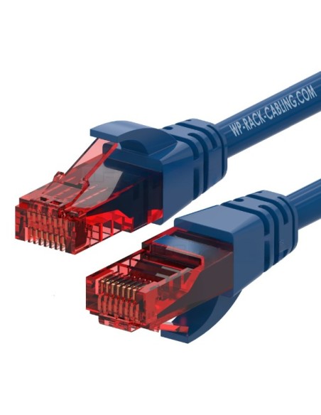 WPC-PAT-6U002B cable de red Azul, Rojo 0,2 m Cat6 U/UTP (UTP)