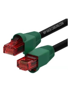 WPC-PAT-6U010BL-O cable de red Negro, Verde, Rojo 1 m Cat6 U/UTP (UTP)