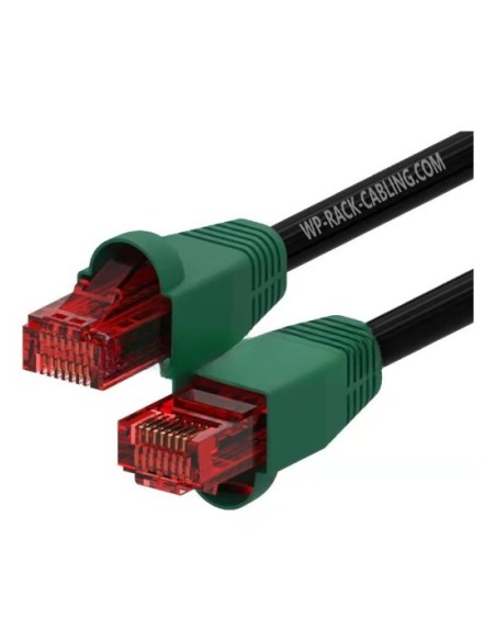 WPC-PAT-6U020BL-O cable de red Negro, Verde, Rojo 2 m Cat6 U/UTP (UTP)