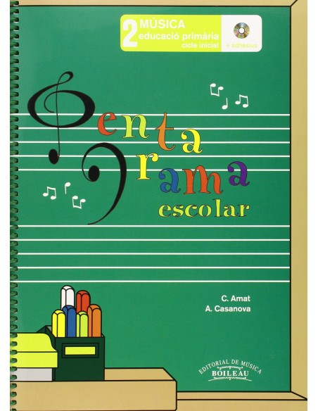 Pentagrama escolar 2 adhesius