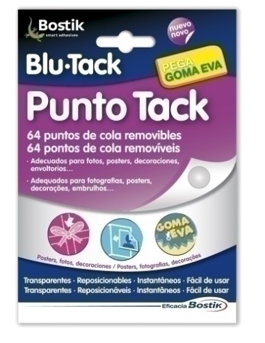 Puntos Adhesivos Blu-Tack Punto Tack (64) 1693 Pack 12 Unid