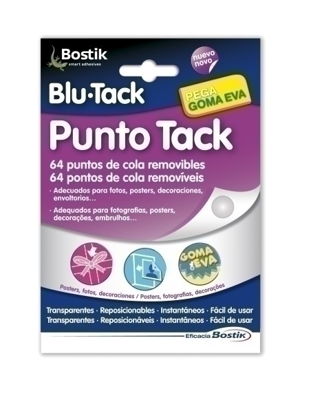 Puntos Adhesivos Blu-Tack Punto Tack (64) 1693 Pack 12 Unid