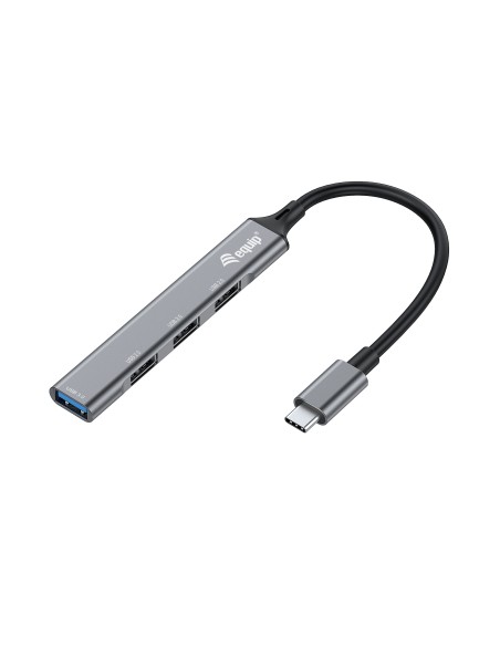128961 hub de interfaz USB 3.2 Gen 1 (3.1 Gen 1) Type-C 5000 Mbit/s Negro, Gris